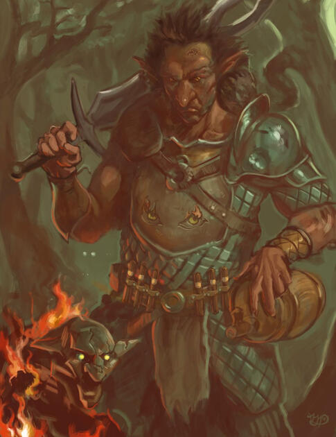 Digital D&D character commission